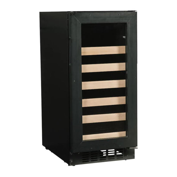 Azure 15-Inch Wine Center w/ Custom Panel Ready Glass Door - A115WC-O