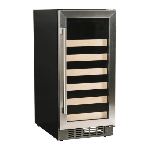 Azure 15-Inch Wine Center w/ Stainless Steel Trim Glass Door - A115WC-S