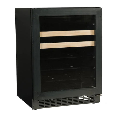 Azure 24-Inch Beverage Center w/ Custom Panel Ready Glass Door - A124BEV-O