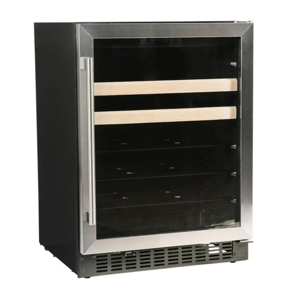 Azure 24-Inch Beverage Center w/ Stainless Steel Trim Glass Door - A124BEV-S
