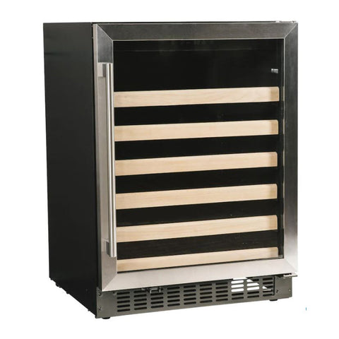 Azure 24-Inch Wine Center w/ Stainless Steel Trim Glass Door - A124WC-S