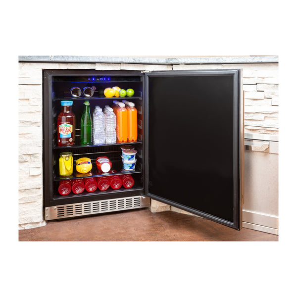 Azure 24-Inch Refrigerator w/ Solid Stainless Steel Door - A224R-S