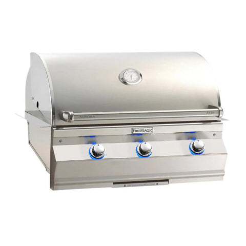 Fire Magic Aurora A540i 30-Inch Propane Gas Built-In Grill w/ 1 Sear Burner and Analog Thermometer - A540I-7LAP