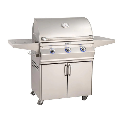 Fire Magic Aurora A540s 30-Inch Natural Gas Freestanding Grill w/ Flush Mounted Single Side Burner and Analog Thermometer - A540S-7EAN-62