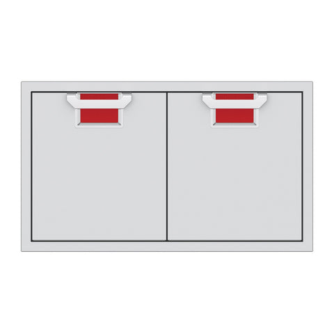 Aspire by Hestan 36-Inch Double Access Doors (Matador Red) - AEAD36-RD