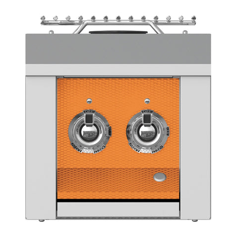 Aspire by Hestan 12-Inch Natural Gas Built-In Double Side Burner (Citra Orange) - AEB122-NG-OR