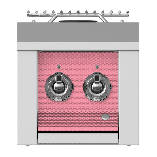 Aspire by Hestan 12-Inch Natural Gas Built-In Double Side Burner (Reef Pink) - AEB122-NG-PK