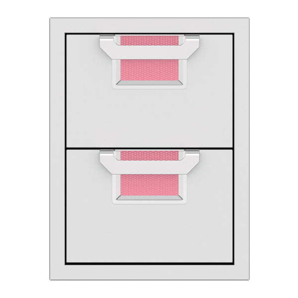 Aspire by Hestan 16-Inch Double Storage Drawers (Reef Pink) - AEDR16-PK