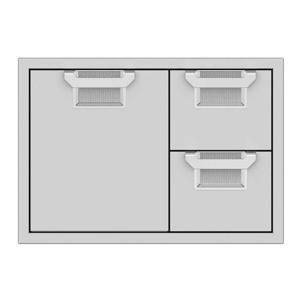 Aspire by Hestan 30-Inch Double Drawer and Storage Door Combination (Stainless Steel ) - AESDR30