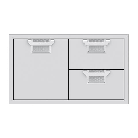 Aspire by Hestan 36-Inch Double Drawer and Storage Door Combination (Stainless Steel ) - AESDR36