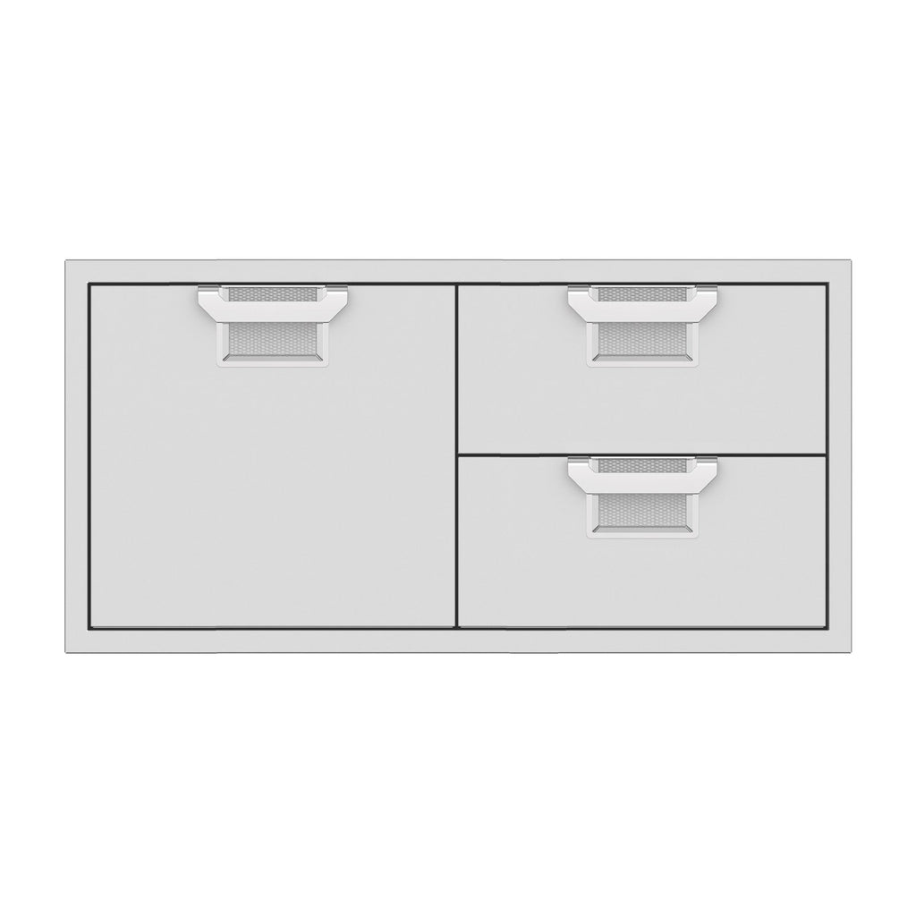 Aspire by Hestan 42-Inch Double Drawer and Storage Door Combination (Stainless Steel ) - AESDR42