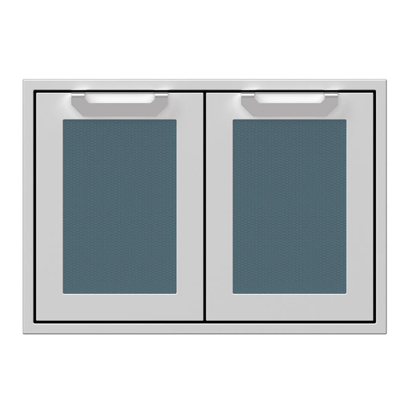 Hestan 30-Inch Double Access Doors w/ Recessed Marquise Accented Panels in Dark Gray - AGAD30-GG
