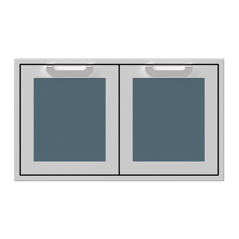 Hestan 36-Inch Double Access Doors w/ Recessed Marquise Accented Panels in Dark Gray - AGAD36-GG