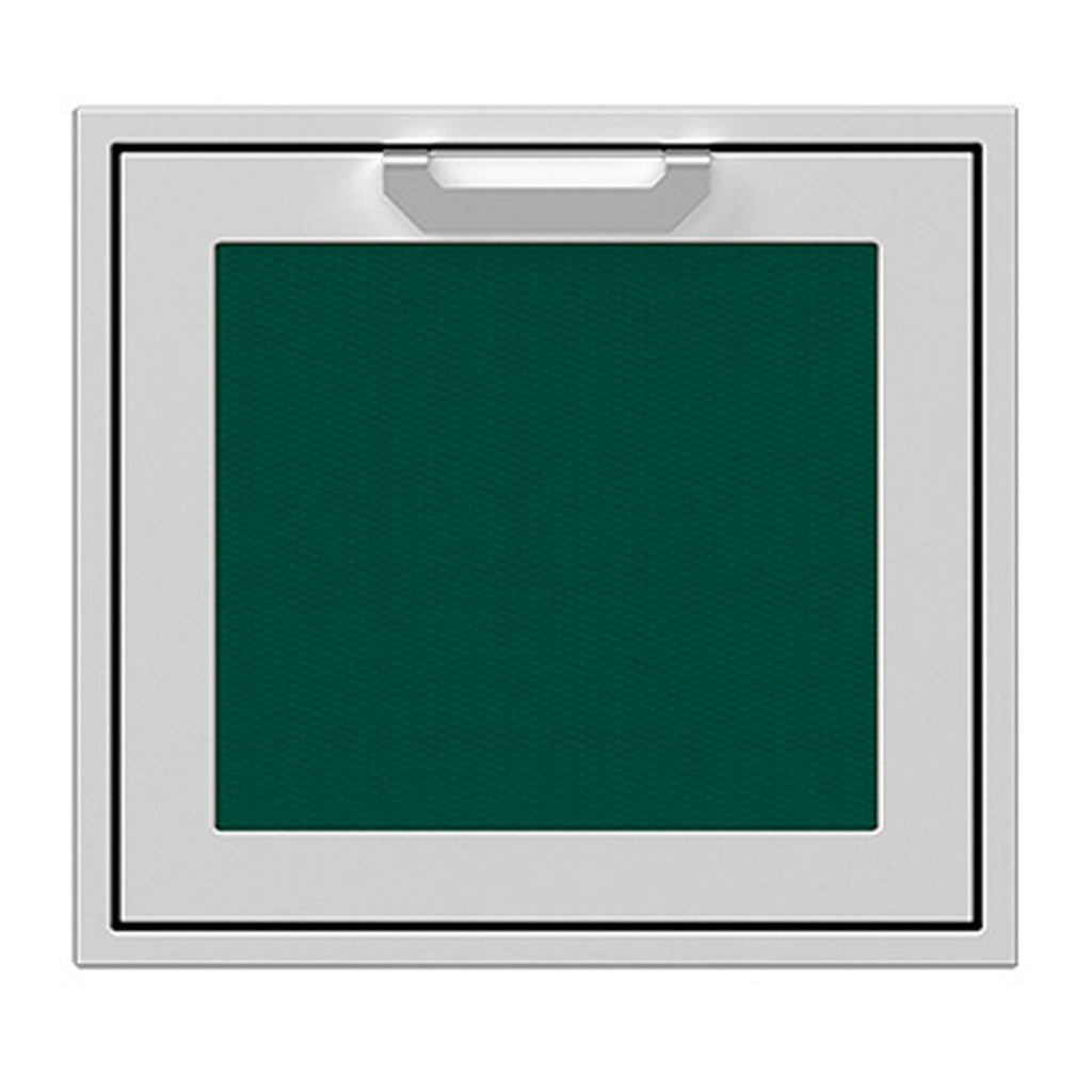 Hestan 24-Inch Single Access Door w/ Recessed Marquise Accented Panel (Left Hinge) in Green - AGADL24-GR