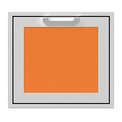 Hestan 24-Inch Single Access Door w/ Recessed Marquise Accented Panel (Right Hinge) in Orange - AGADR24-OR