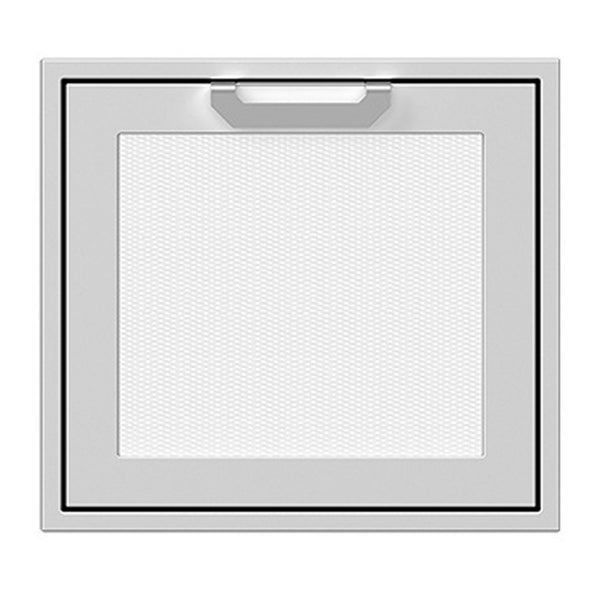 Hestan 24-Inch Single Access Door w/ Recessed Marquise Accented Panel (Right Hinge) in White - AGADR24-WH