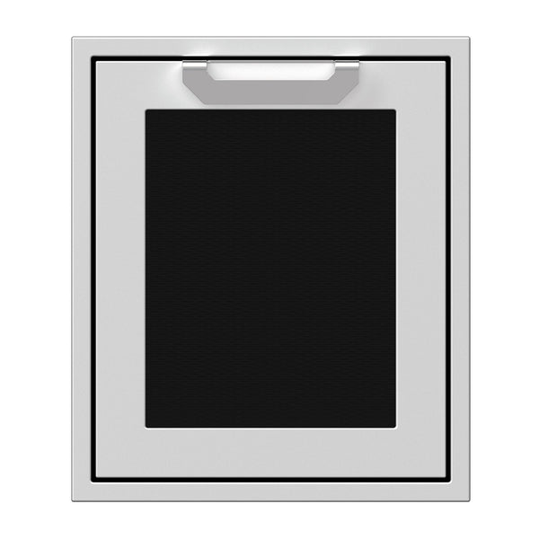 Hestan 18-Inch Single Access Door w/ Recessed Marquise Accented Panel (Right Hinge) in Black - AGADR18-BK