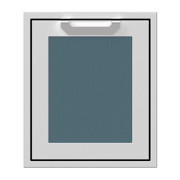 Hestan 18-Inch Single Access Door w/ Recessed Marquise Accented Panel (Left Hinge) in Dark Gray - AGADL18-GG