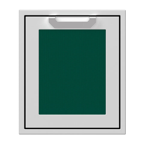 Hestan 18-Inch Single Access Door w/ Recessed Marquise Accented Panel (Left Hinge) in Green - AGADL18-GR