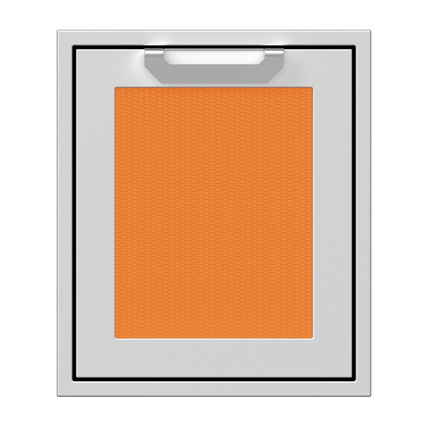 Hestan 18-Inch Single Access Door w/ Recessed Marquise Accented Panel (Right Hinge) in Orange - AGADR18-OR
