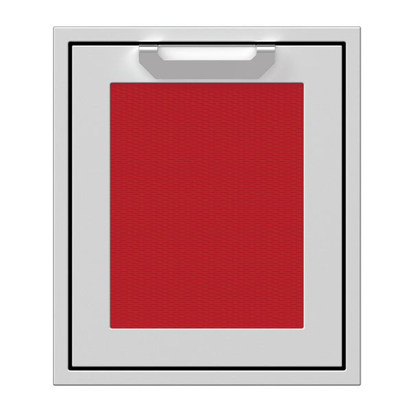 Hestan 18-Inch Single Access Door w/ Recessed Marquise Accented Panel (Right Hinge) in Red - AGADR18-RD