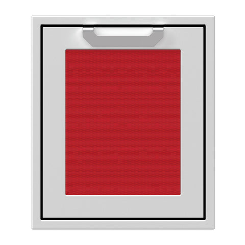 Hestan 18-Inch Single Access Door w/ Recessed Marquise Accented Panel (Left Hinge) in Red - AGADL18-RD