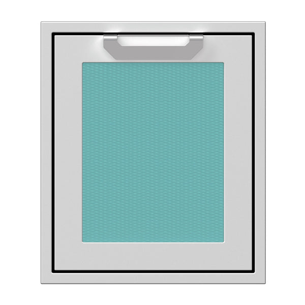Hestan 18-Inch Single Access Door w/ Recessed Marquise Accented Panel (Right Hinge) in Turquoise - AGADR18-TQ