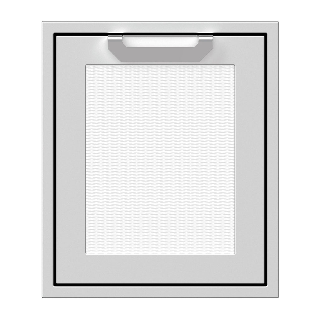Hestan 18-Inch Single Access Door w/ Recessed Marquise Accented Panel (Right Hinge) in White - AGADR18-WH