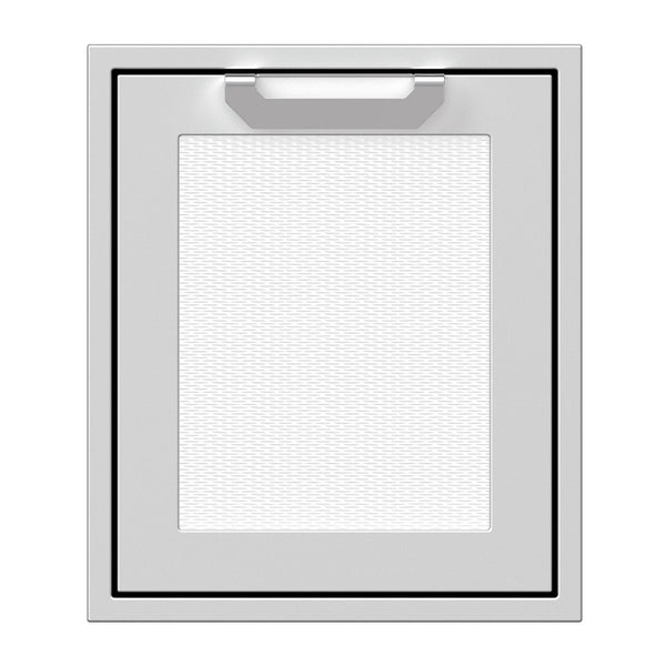 Hestan 18-Inch Single Access Door w/ Recessed Marquise Accented Panel (Left Hinge) in White - AGADL18-WH