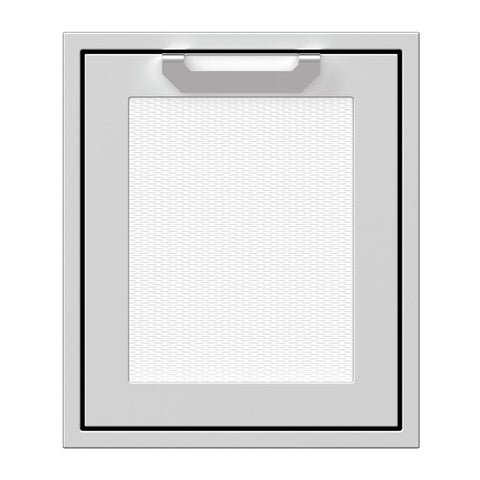 Hestan 18-Inch Single Access Door w/ Recessed Marquise Accented Panel (Left Hinge) in White - AGADL18-WH