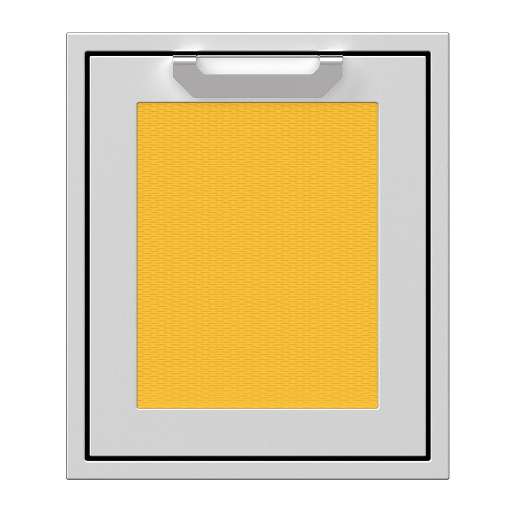Hestan 18-Inch Single Access Door w/ Recessed Marquise Accented Panel (Right Hinge) in Yellow - AGADR18-YW