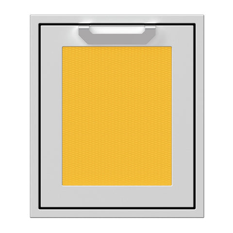 Hestan 18-Inch Single Access Door w/ Recessed Marquise Accented Panel (Right Hinge) in Yellow - AGADR18-YW