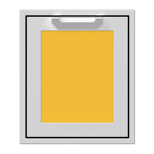 Hestan 18-Inch Single Access Door w/ Recessed Marquise Accented Panel (Left Hinge) in Yellow - AGADL18-YW