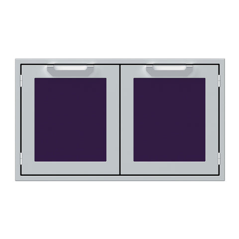 Hestan 36-Inch Double Door Sealed Pantry Storage w/ Recessed Marquise Accented Panels in Purple - AGLP36-PP
