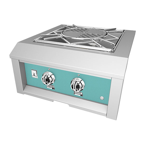 Hestan 24-Inch Natural Gas Built-In Power Burner in Turquoise - AGPB24-NG-TQ