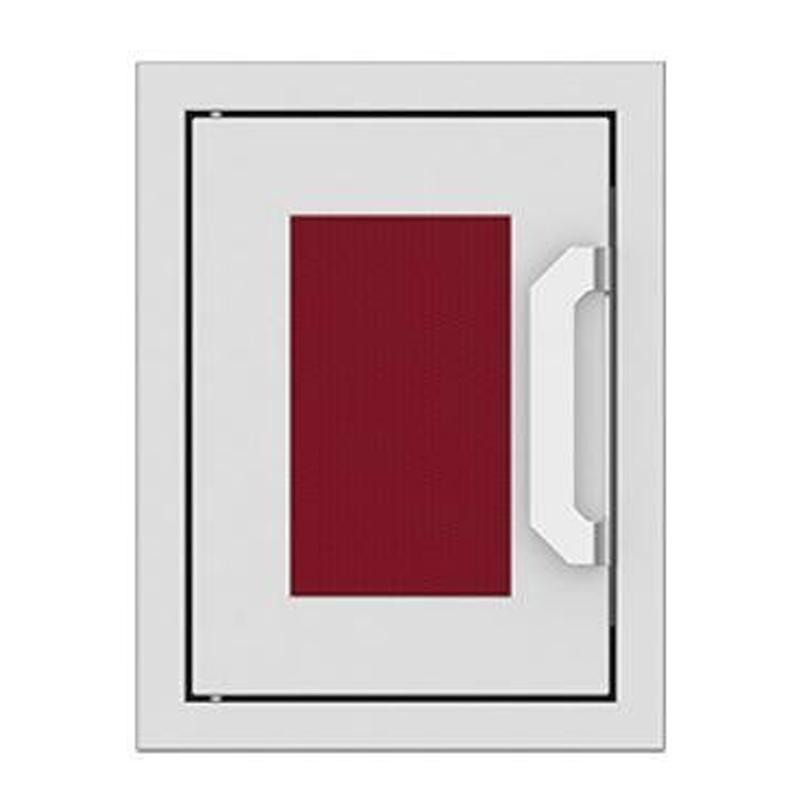 Hestan 16-Inch Paper Towel Dispenser w/ Recessed Marquise Accent Panel in Burgundy - AGPTD16-BG