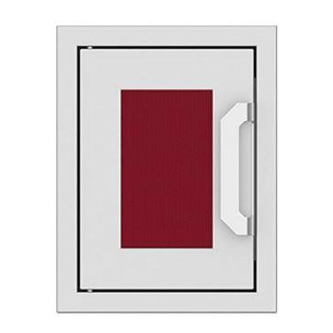 Hestan 16-Inch Paper Towel Dispenser w/ Recessed Marquise Accent Panel in Burgundy - AGPTD16-BG