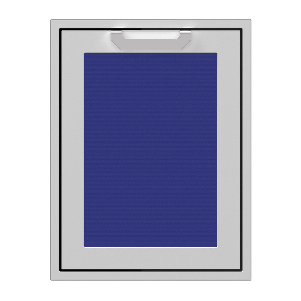 Hestan 20-Inch Trash and Recycle Center Storage Drawer w/ Recessed Marquise Accent Panel in Blue - AGTRC20-BU