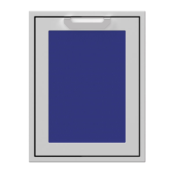 Hestan 20-Inch Trash and Recycle Center Storage Drawer w/ Recessed Marquise Accent Panel in Blue - AGTRC20-BU