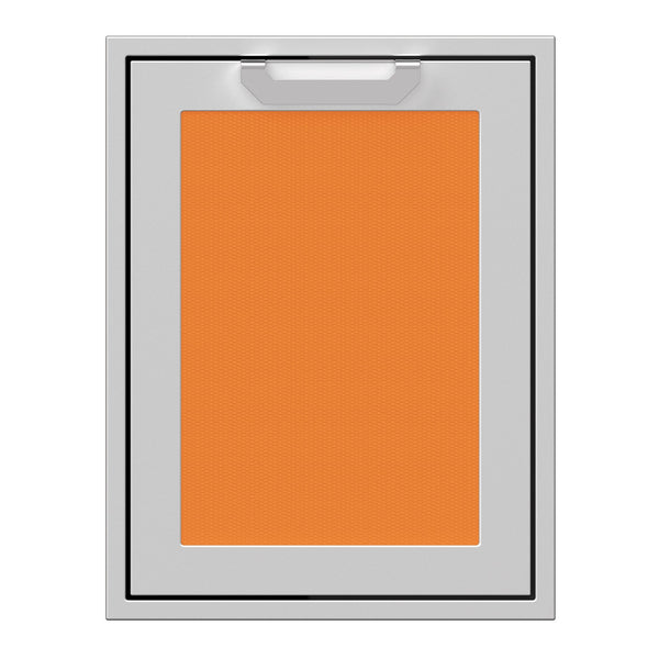 Hestan 20-Inch Trash and Recycle Center Storage Drawer w/ Recessed Marquise Accent Panel in Orange - AGTRC20-OR