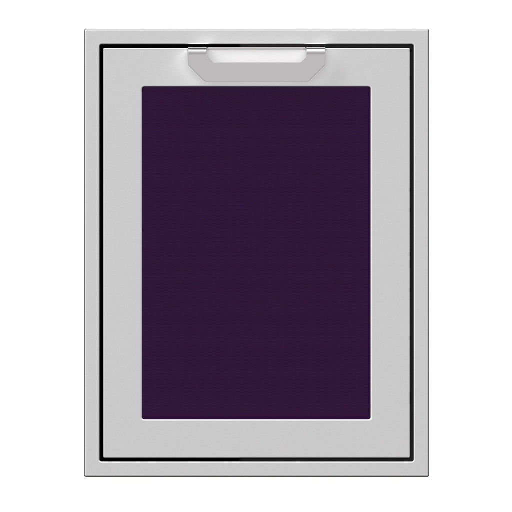 Hestan 20-Inch Trash and Recycle Center Storage Drawer w/ Recessed Marquise Accent Panel in Purple - AGTRC20-PP