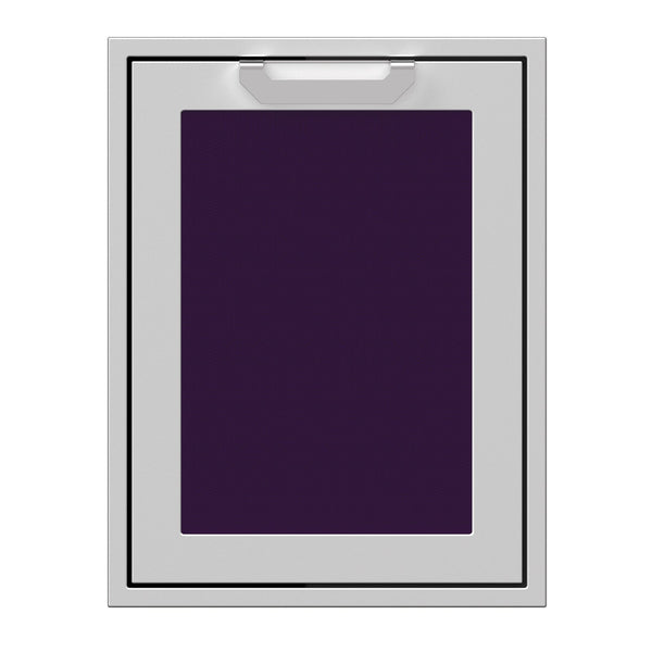 Hestan 20-Inch Trash and Recycle Center Storage Drawer w/ Recessed Marquise Accent Panel in Purple - AGTRC20-PP