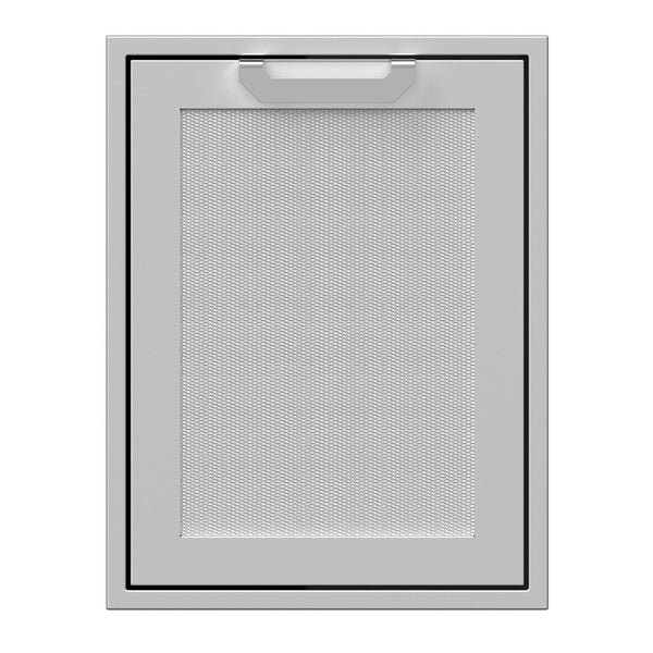 Hestan 20-Inch Trash and Recycle Center Storage Drawer w/ Recessed Marquise Accent Panel in Stainless Steel - AGTRC20