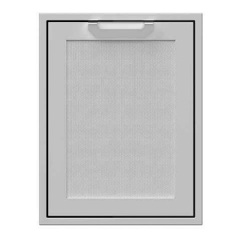 Hestan 20-Inch Trash and Recycle Center Storage Drawer w/ Recessed Marquise Accent Panel in Stainless Steel - AGTRC20