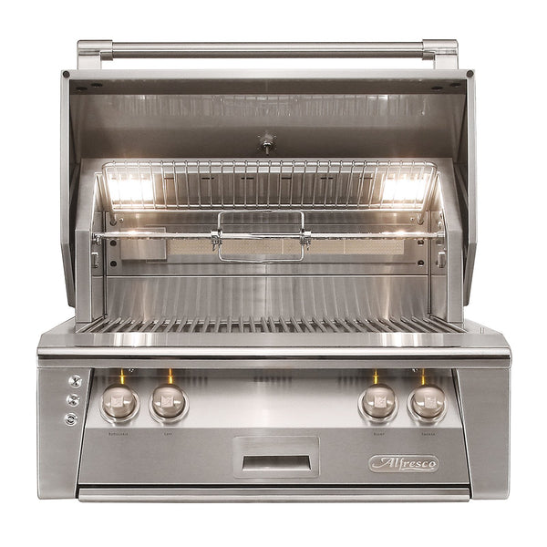 Alfresco ALXE 30-Inch Natural Gas Built-In Grill w/ Rotisserie - ALXE-30-NG