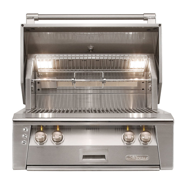 Alfresco ALXE 30-Inch Propane Gas Built-In Grill w/ Rotisserie - ALXE-30-LP