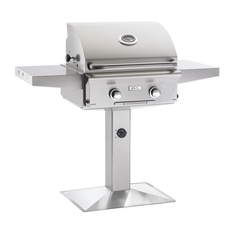 American Outdoor Grill Natural Gas 24-Inch L-Series 2-Burner Grill on Pedestal - 24NPL-00SP