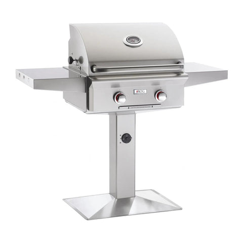 American Outdoor Grill Natural Gas 24-Inch T-Series 2-Burner Grill on Pedestal - 24NPT-00SP