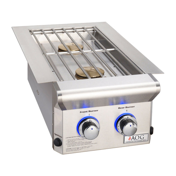 American Outdoor Grill Natural Gas Drop-In Double Side Burner for L-Series Grill - 3282L