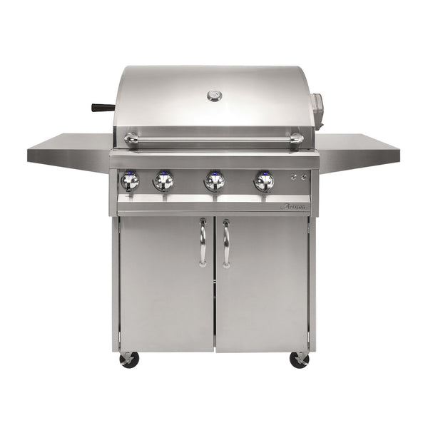 Artisan Professional 32-Inch Natural Gas Freestanding Gill w/ Rotisserie and Lights - ARTP-32C-NG